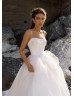 Spaghetti Straps White Polka Dot Tulle Sweet Wedding Dress